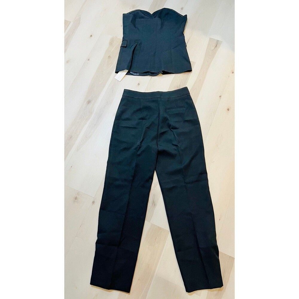 Commense NWT Large Black Tube Top Pants Set Old Money Minimalist Quiet Luxury - Picture 12 of 12